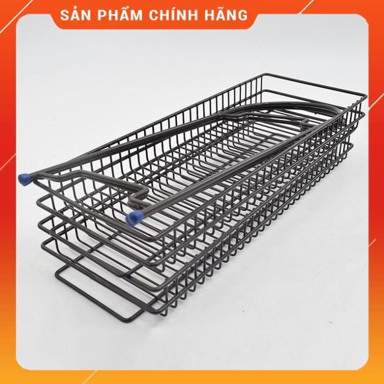 CHÍNH HÃNG -  Kệ inox 2 tầng bọc nhựa để đồ đa năng 2078,kệ 2 tầng để gia vị nhà bếp,để đồ phòng tắm