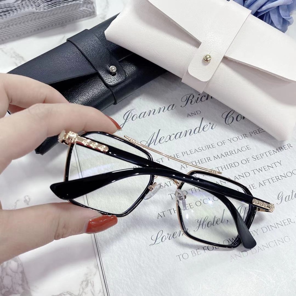 Thời trang kính bảo vệ bức xạ của phụ nữ và nam giới kính cận thị chất liệu kim loại độ cận thị [0 ° to-600 °]