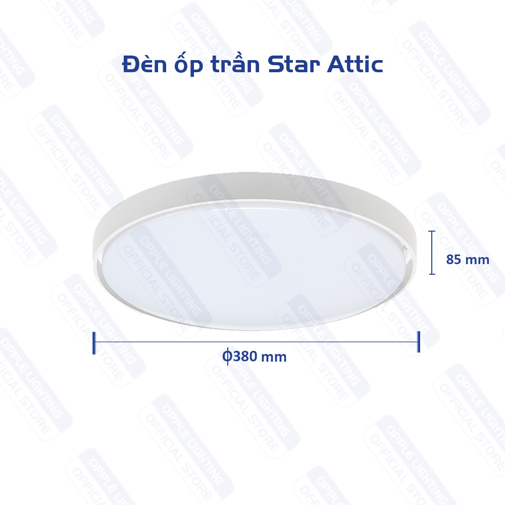 Bộ Đèn Ốp Trần LED OPPLE HC350 16W Star Attic - Ánh Sáng Chất Lượng, Nét Đẹp Sắc Sảo