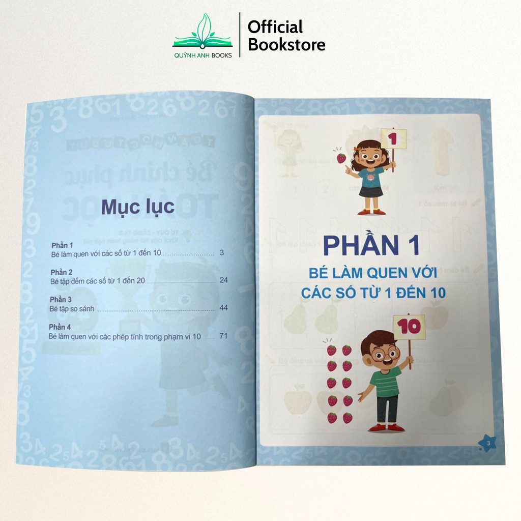 Sách - Bé chinh phục toán học cho bé 4 đến 6 tuổi phiên bản mới - NPH Việt Hà