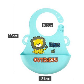 Yếm silicon cho bé in hình cute (sỉ, lẻ)