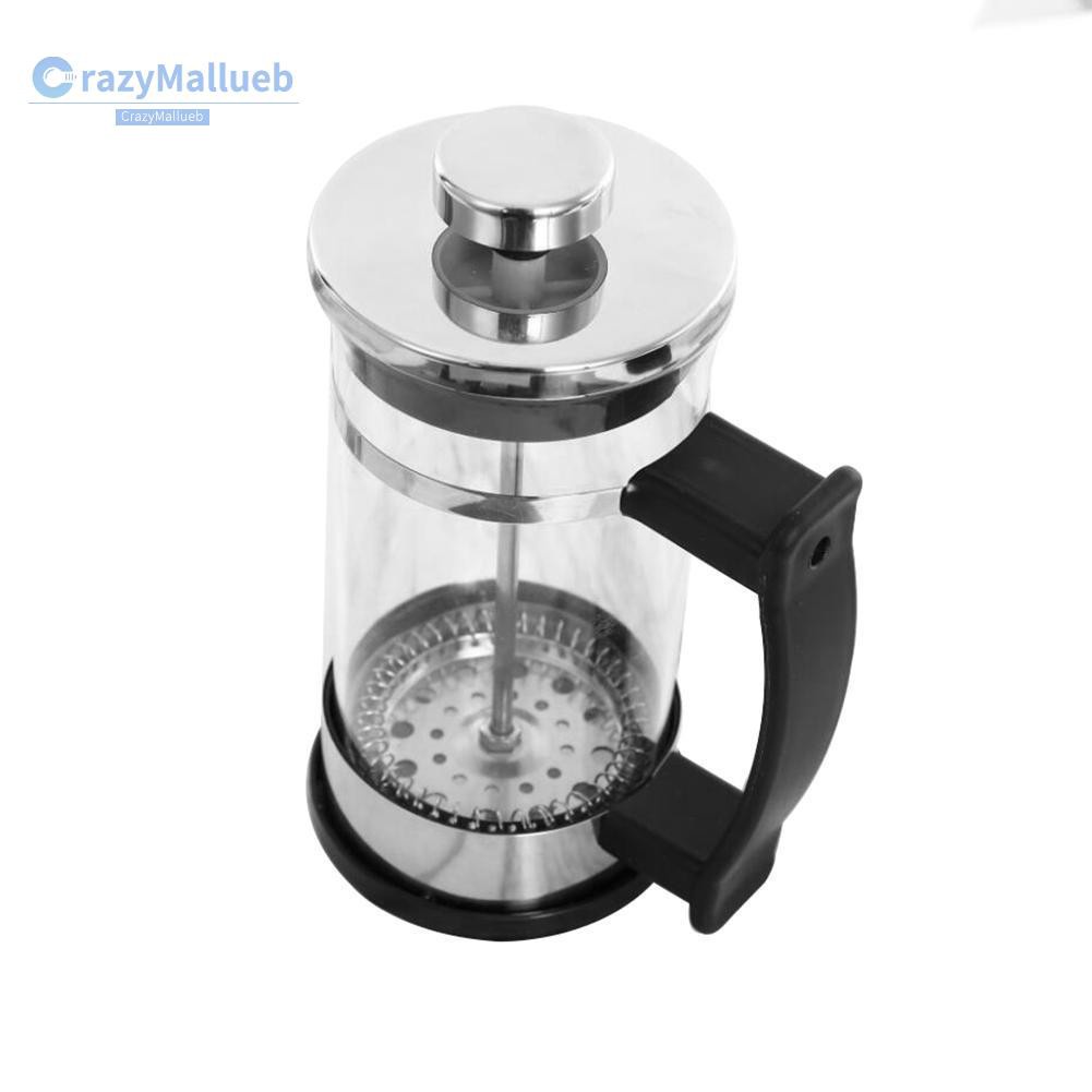 Crazymallueb❤Stainless Steel 304 Pressure Pot Coffee Maker Household Teapot Tea Brewer ❤Kitchen