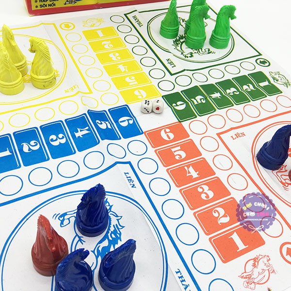 Bộ đồ chơi cờ cá ngựa bằng nhựa 4 người chơi