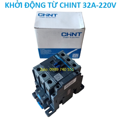 KHỞI ĐỘNG TỪ CONTACTOR CHINT NXC-32A-220V