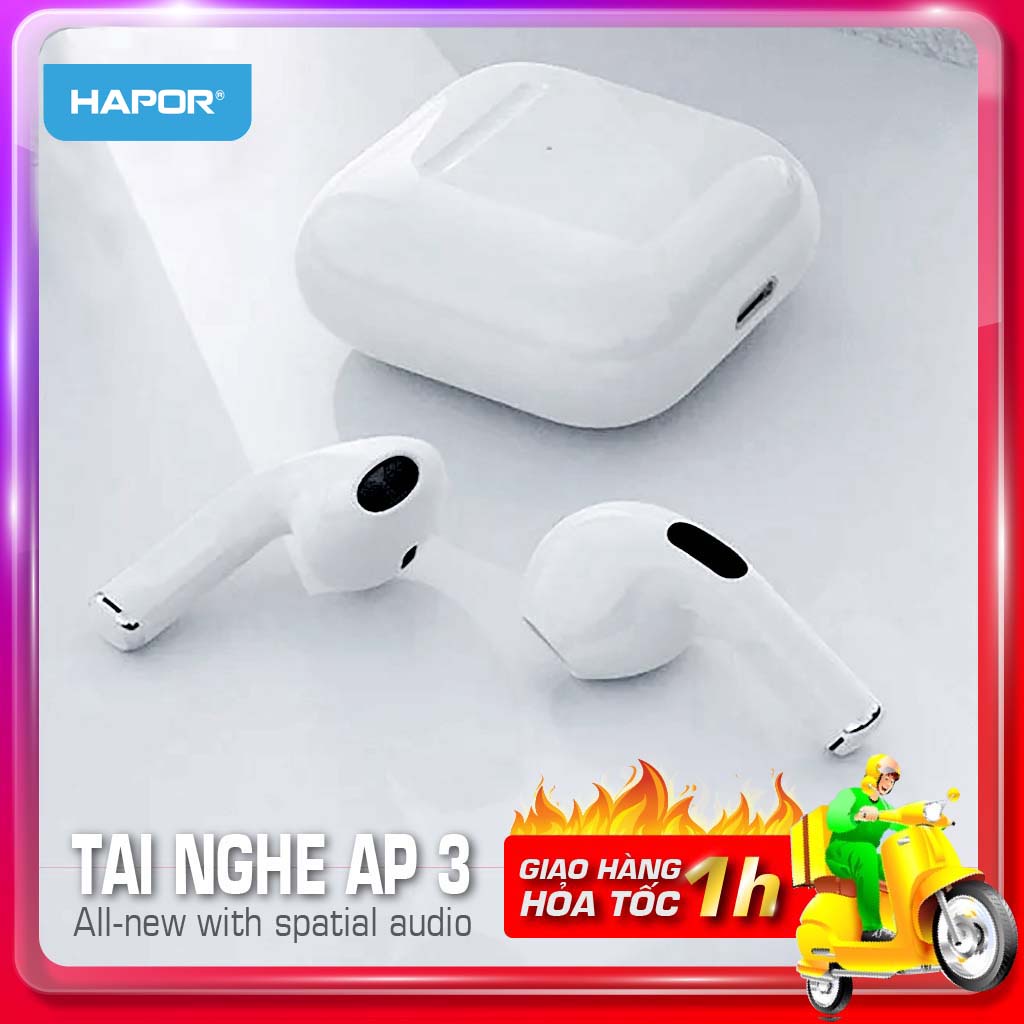 Tai nghe Bluetooth không dây thế hệ thứ 3 Nguyên Seal Full chức năng Định vị, chống ồn, xuyên âm- Âm thanh đỉnh bass sâu