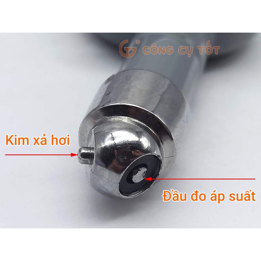 Đồng hồ áp suất hơi lốp xe theo đơn vị cân hơi, dải đo 0.5-7.5, độ chính xác 0.1 hiệu LRT