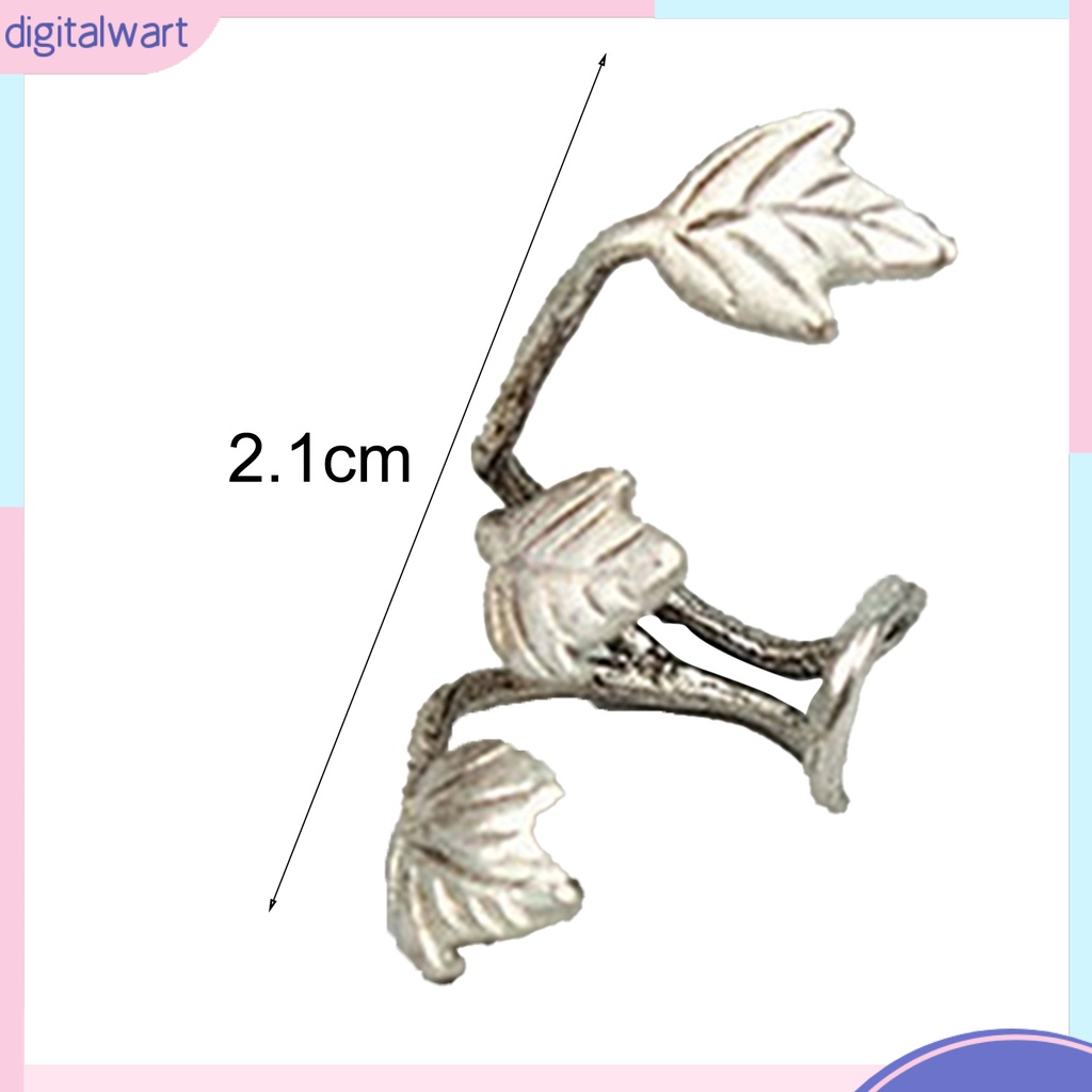 Khuyên vành tai đơn họa tiết chiếc lá phong cách cổ điển cá tính thời trang dành cho nữ