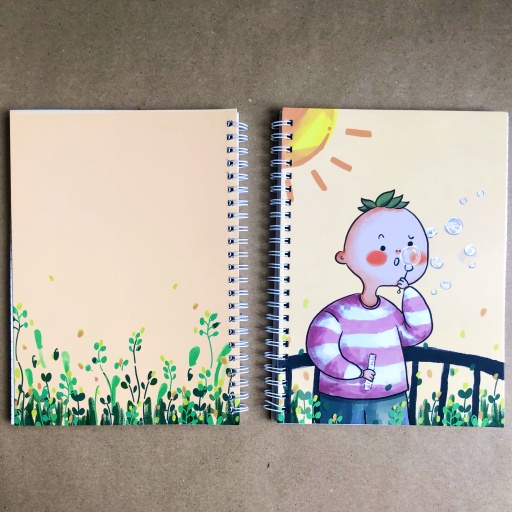 Sổ ghi chép lò xo chấm dot đáng yêu