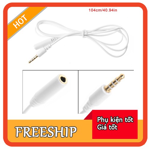 [Rẻ vô địch] Dây nối tai nghe 🎁FREESHIP🎁 Dây nối dài 1m giắc 3.5