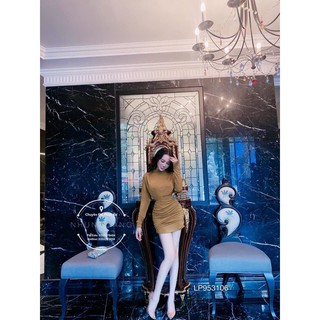 Đầm body nhúng tay dài