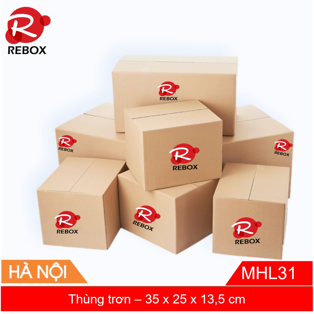 Hộp 35x25x13,5 cm - Combo 20 thùng carton đóng hàng cứng cáp