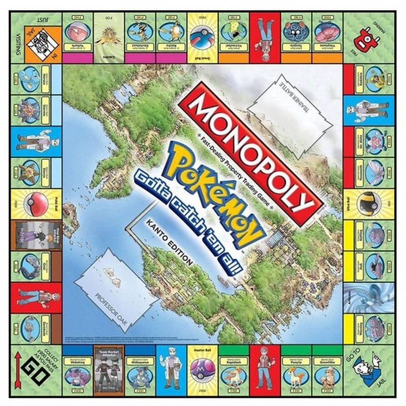 Cờ Tỷ Phú MONOPOLY POKEMON EDITION Board Game Pokemon Kanto Edition Family Boardgame