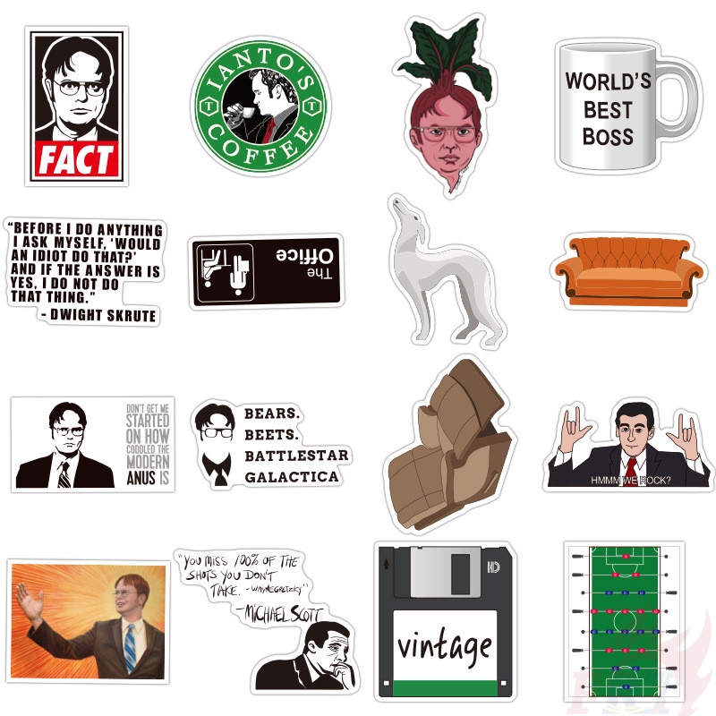 ❉ The Office - Series 03 Stickers ❉ 50Pcs/Set TV Show Fashion Mixed Doodle Stickers