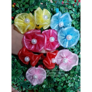 01 cặp dây thun cột tóc đính bông hoa cho bé ( mẫu giao ngẫu nhiên )