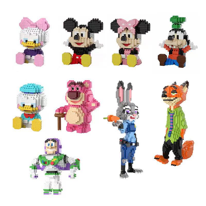 Disney Bộ Đồ Chơi Lắp Ráp Lego Hình Chuột Mickey Minnie Dễ Thương Cho Bé