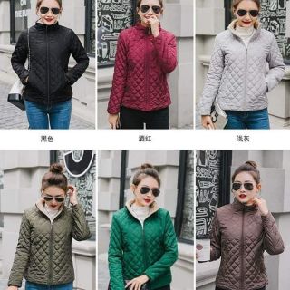 Áo khoác nữ cổ trụ