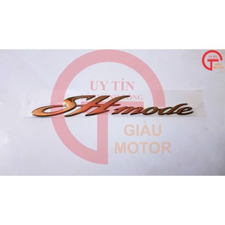 TEM CHỮ NỔI CHO XE SH MODE MÀU VÀNG ĐỒNG LOẠI TỐT DÁN SIÊU CHẮC.