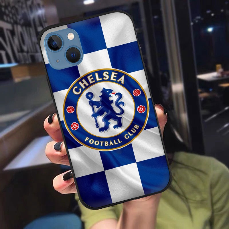 Ốp Điện Thoại Mềm Viền Đen Hình Chelsea A Cho iPhone 11 11 Pro 11 Pro Max 12 12 Mini 12 Pro 12 Pro Max