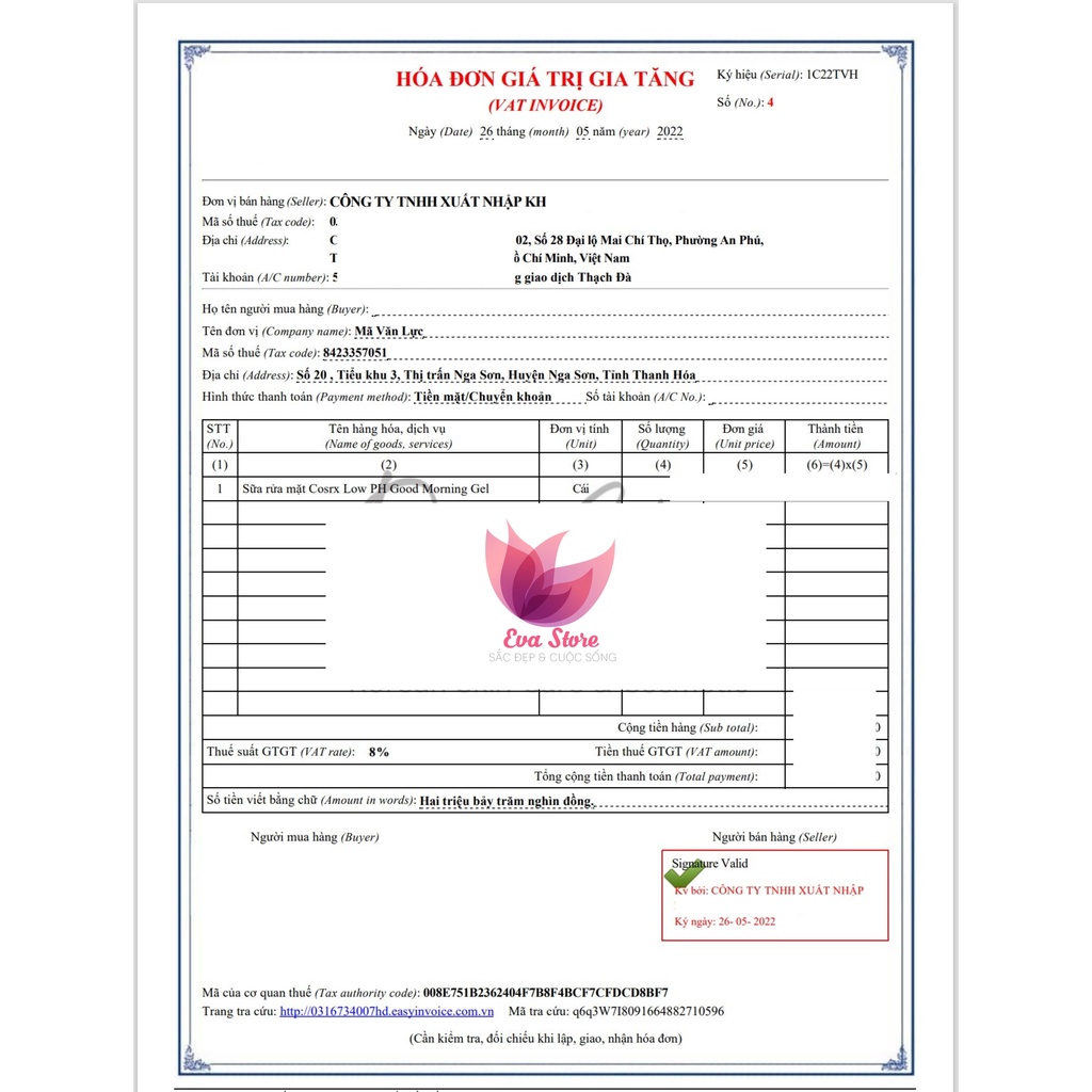 Sữa Rửa Mặt Cosrx Low pH Good Moring Gel Cleanser 150ml