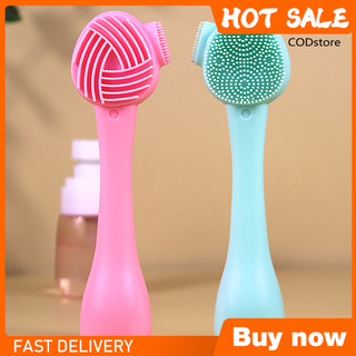 [Hàng mới về] Cọ Rửa Mặt Lông Mềm Thiết Kế Cầm Tay