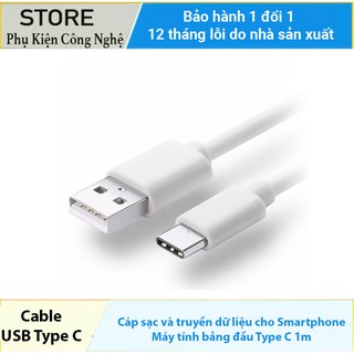 Cáp sạc và truyền dữ liệu usb type - c 1m