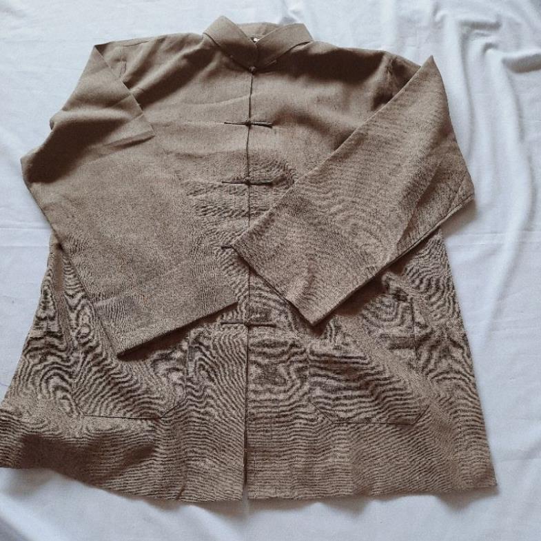 💥🎎🎎CHUẨN XUẤT NHẬT, SIÊU SALE💥Áo cho Ông, cho Bố cổ lãnh tụ chất linen thô mộc mát mẻ thanh thoát !