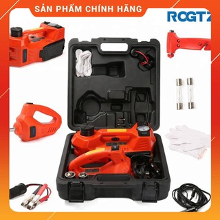 {Hàng chính hãng} Bộ nâng kích gầm điện, kiêm máy bơm lốp và máy siết ốc ô tô đa năng 3 trong 1 thương hiệu cao cấp