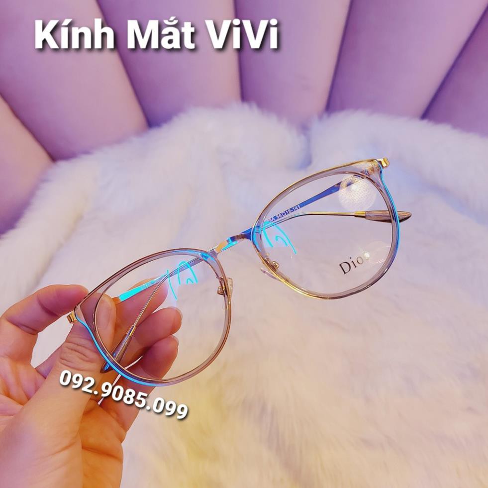 Gọng kính cận dáng tròn bầu V229 - Kính thời trang 0 độ | BigBuy360 - bigbuy360.vn