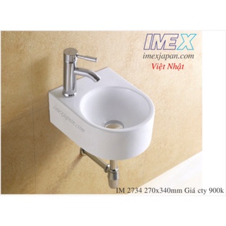 Lavabo treo tường - Lavabo nhỏ gọn - Lavabo sứ mini IM 2734