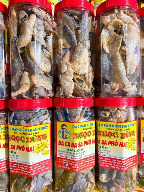 Da Cá BaSa Phô Mai ( ăn liền ) là món ăn ngon của shop Đặc Sản Biển Phan Thiết NGỌC DŨNG; Hộp 200 gram. HSD 12 tháng