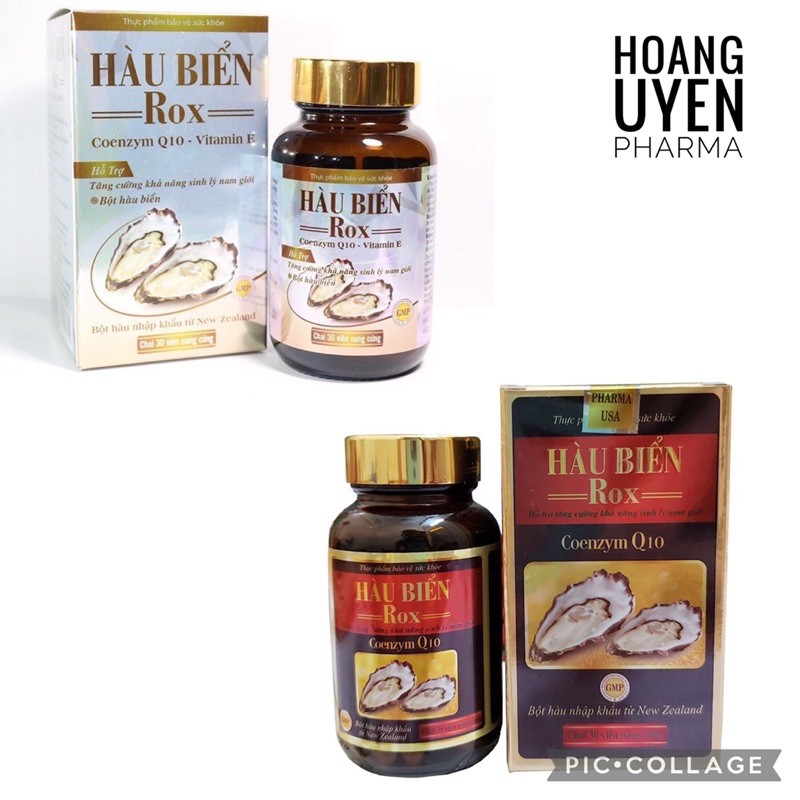 Hàu biển Rox with coenzym Q10 - Chai 30 viên