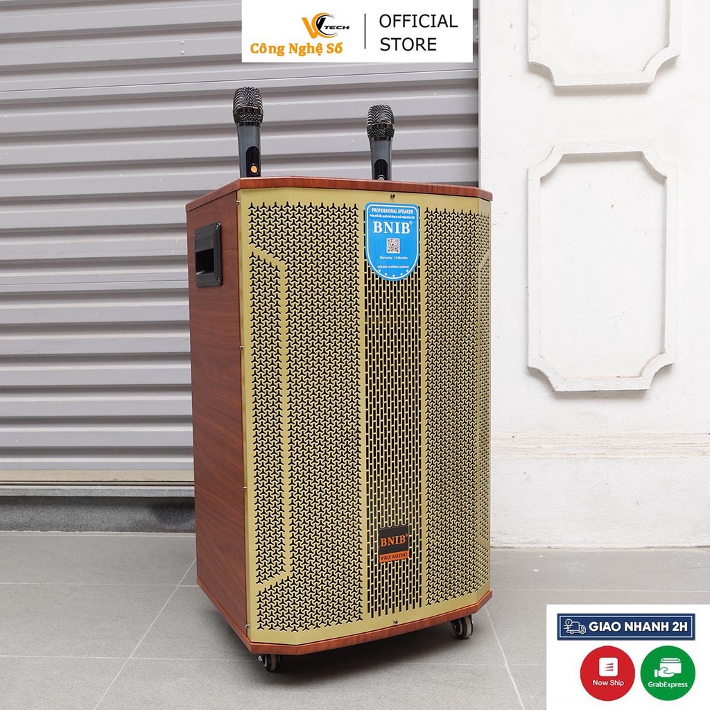 Loa Kéo Karaoke Cao Cấp BNIB 1599 Plus| Loa Kẹo Kéo Bass 40, 3 Đường Tiếng | Thu Mic Nhẹ, Âm Bass Chuẩn Hay