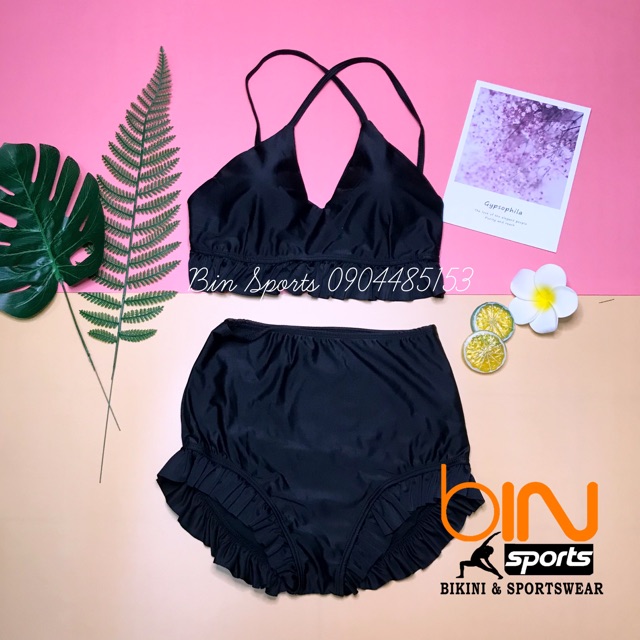 Đồ Bơi Nữ Đi Biển Hai Mảnh Viền Bèo BHV011 | BigBuy360 - bigbuy360.vn