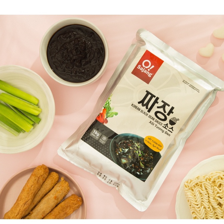 1KG SỐT TƯƠNG ĐEN LÀM MÌ TRỘN TƯƠNG ĐEN JAJANGMEN