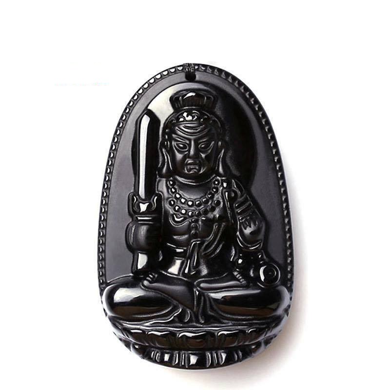 Phật bản mệnh tuổi Dậu – Bất Động Minh Vương đá Obsidian