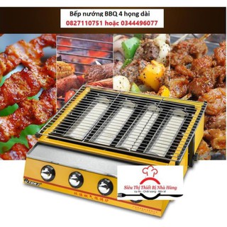Bếp nướng BBQ, hàu nướng, nem nướng 4 đầu đốt họng dài ET-K255