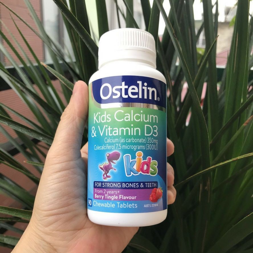 Viên Calcium Ostelin Kids Vitamin D3 Bổ Sung Canxi Và Vitamin D cho bé -  90 viên