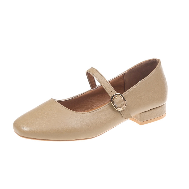 Giày Búp Bê Đế Mềm Xinh Xắn Phong Cách Retro Cho Nữ