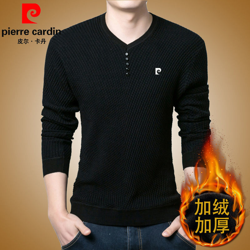 PIERRE CARDIN Áo Len Nam Dài Tay Cổ Tròn Thời Trang Hàn | BigBuy360 - bigbuy360.vn