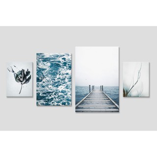 Nature, sea, wave, blue, scandinavian