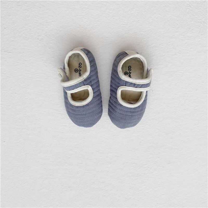 Giày vải style HÀN QUỐC cho bé, Giày vải mềm tập đi cho bé, size từ 0-18 tháng