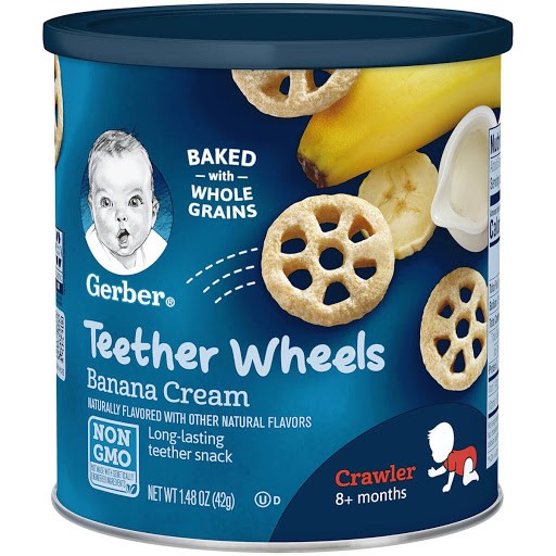 Tặng đồ chơi hươu rút dây Bánh Gerber lùn Lil' Crunchies dạng que