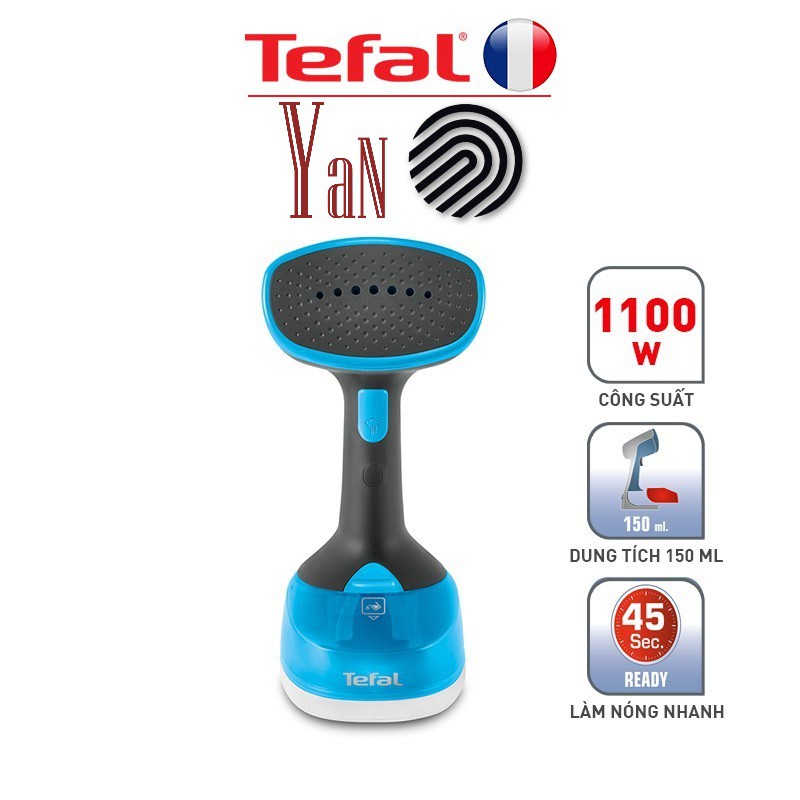 Bàn ủi hơi nước cầm tay du lịch cao cấp Tefal DT7000E0 150ml 1100W - Hàng chính hãng