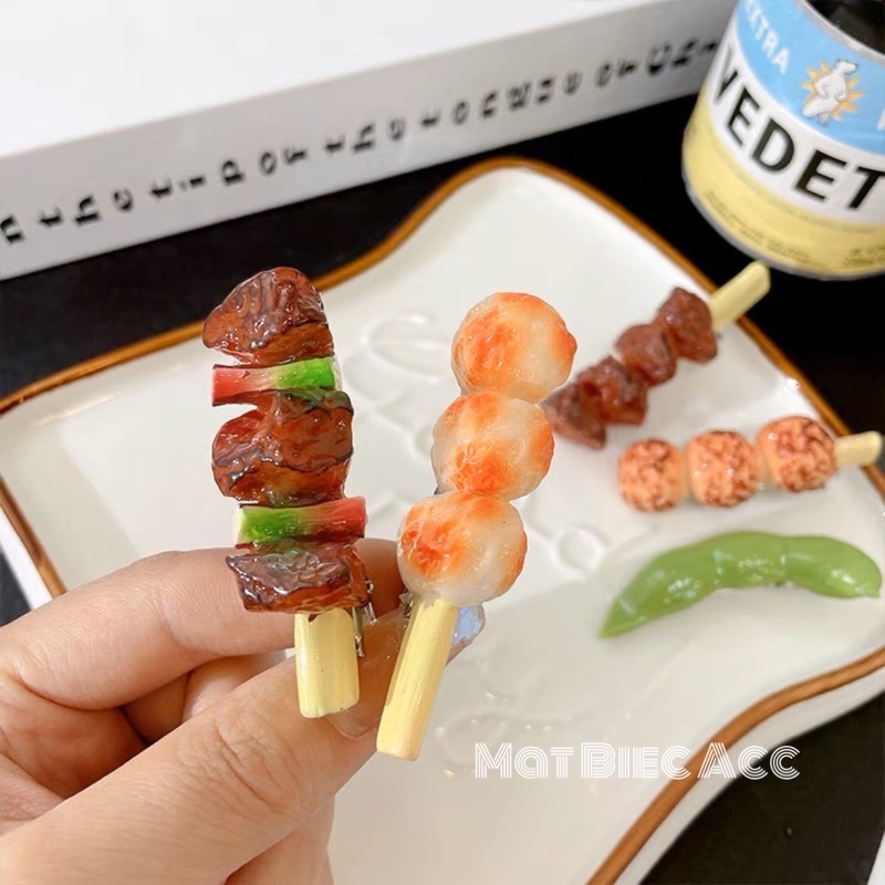 Kẹp tóc thức ăn đồ chơi hoa quả dễ thương độc đáo