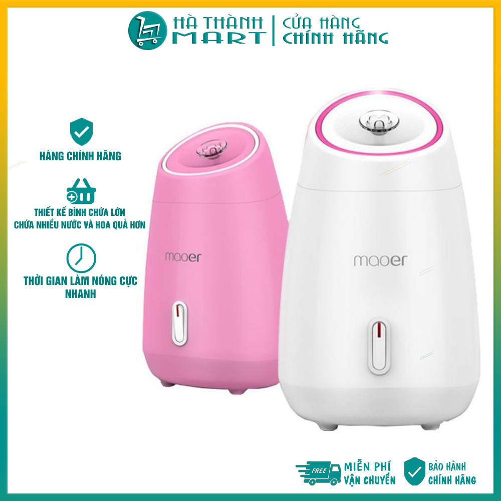 MÁY XÔNG HƠI MẶT THẢO DƯỢC, HOA QUẢ TỰ ĐỘNG 2 IN 1 ⚡MAOER⚡ Size to, hơi phun mạnh hơn, chứa nhiều nước và hoa quả hơn