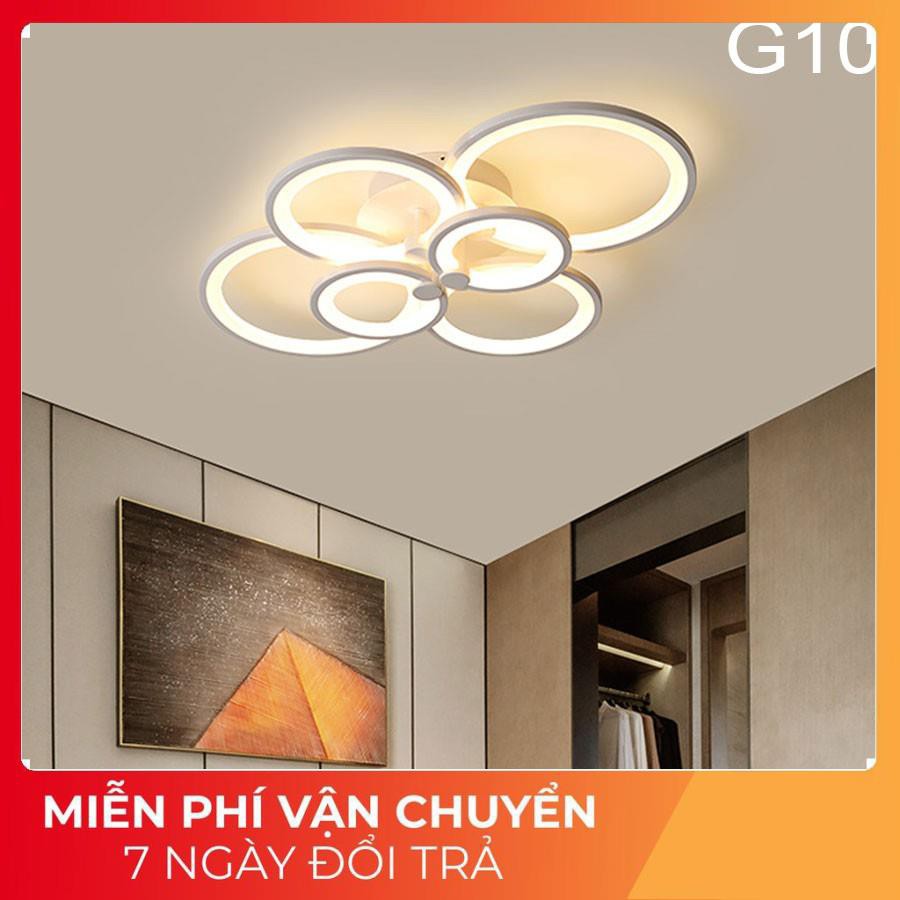 Đèn ốp trần trang trí nghệ thuật phòng khách phòng ngủ có 3 chế độ sáng tăng chỉnh sáng Bảo hành 12 tháng