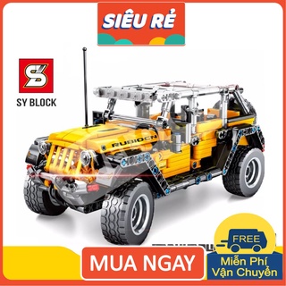 Đồ chơi lắp ráp lego xe địa hình jeep wrangler sy block 8203 steam