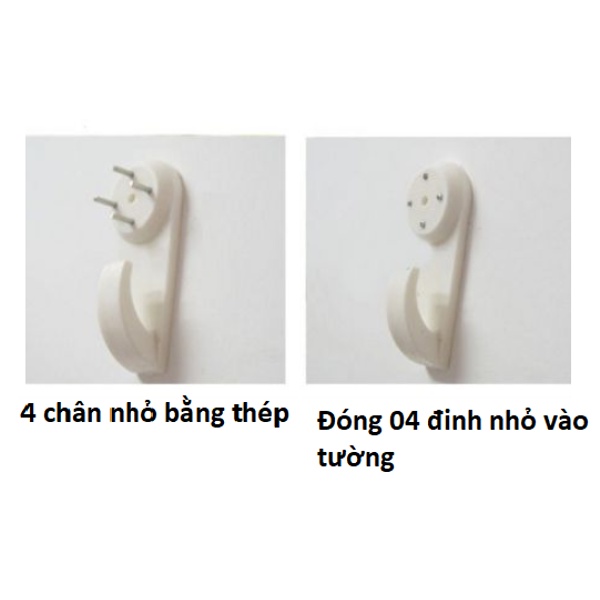 Đinh Treo Tranh 3, 4 Chân, treo ảnh và đồng hồ treo tường....cần khoan (Chịu Lực 10kg)