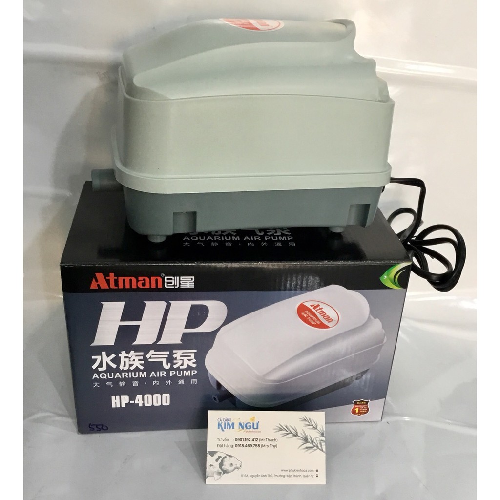 Máy Sủi Oxy Hồ Cá ATMAN HP 16000 HP 12000 HP 8000 HP 4000