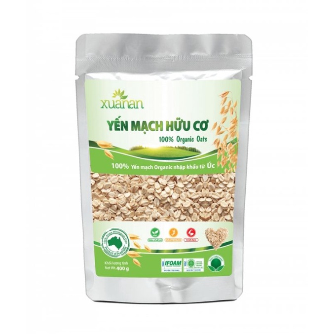 Yến Mạch Oganic ( Hữu Cơ) 100% nhập khẩu Úc 400g